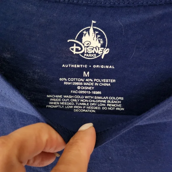 NWT Disney Parks Walt Disney World Patriotic Rhinestone Tee Shirt Sz M - Picture 5 of 5